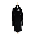 CHANEL Waffle Knit Long Dress with Necklace Size 34