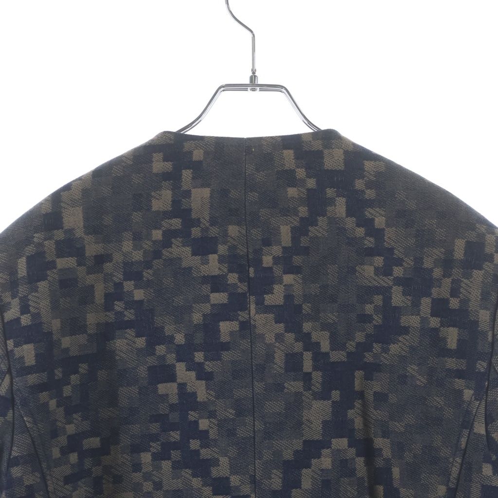 Louis Vuitton 24AW Double-Breasted Cotton Chambray Floral Embroidery Jacket