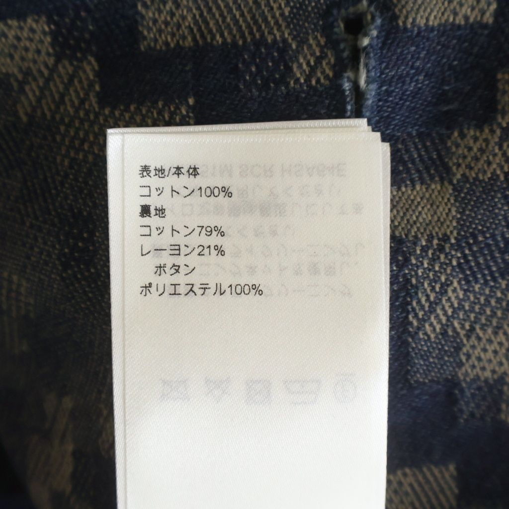 Louis Vuitton 24AW Double-Breasted Cotton Chambray Floral Embroidery Jacket