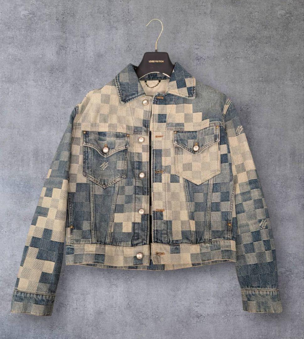 Louis Vuitton Damier Denim Jacket Size 46