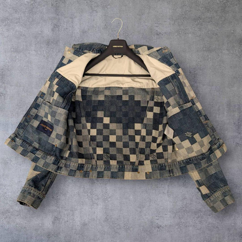 Louis Vuitton Damier Denim Jacket Size 46