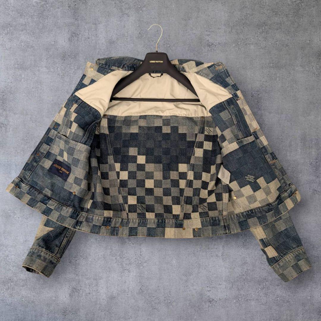 Louis Vuitton Damier Denim Jacket Size 46