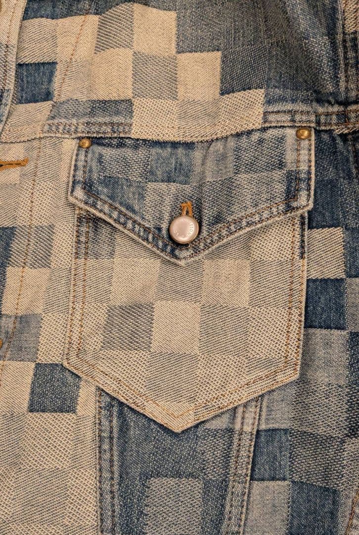 Louis Vuitton Damier Denim Jacket Size 46