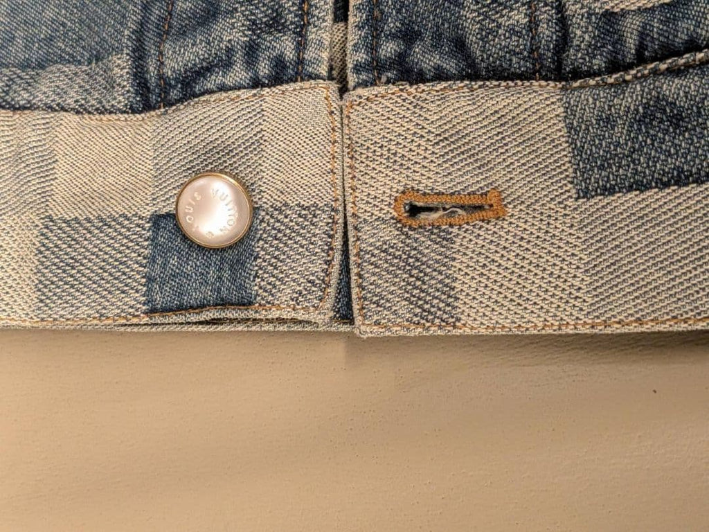 Louis Vuitton Damier Denim Jacket Size 46