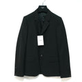 CELINE PARIS Wool Tailored Single-Breasted 3-Button Jacket Black Size 44