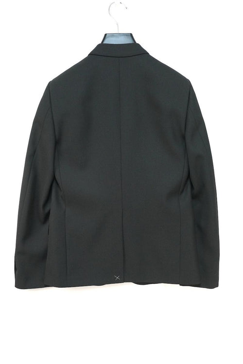 CELINE PARIS Wool Tailored Single-Breasted 3-Button Jacket Black Size 44
