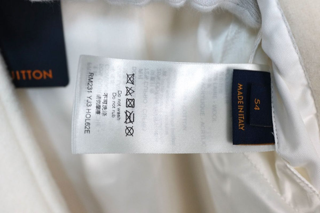Louis Vuitton 23SS Monogram Playground Varsity Blouson White Size 48 / 54