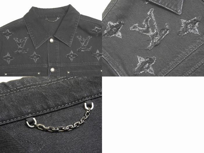 Louis Vuitton Monogram Destroy Denim Trucker Jacket