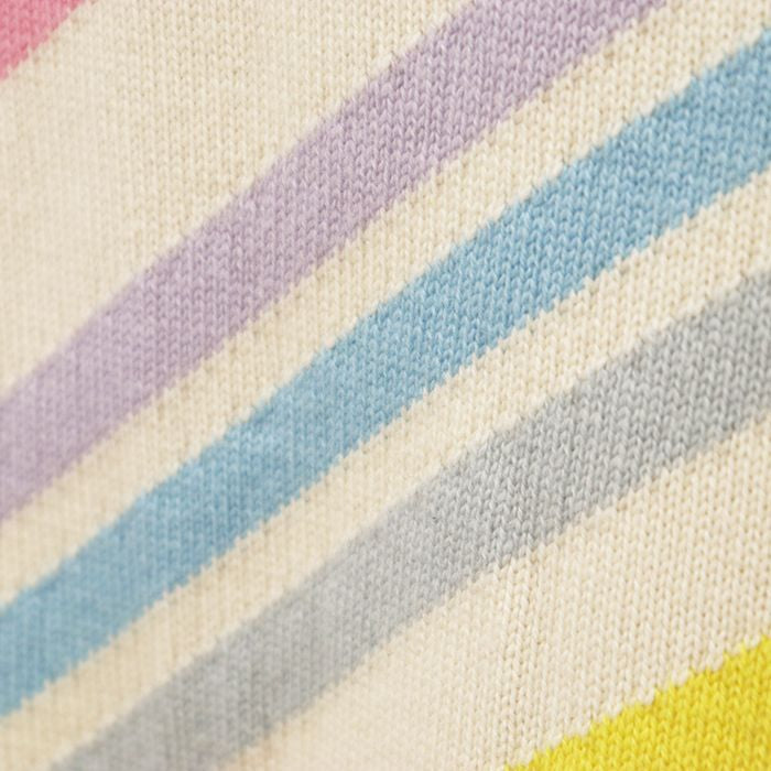 Chanel Cashmere Knit Skirt Multicolour Rainbow Stripe