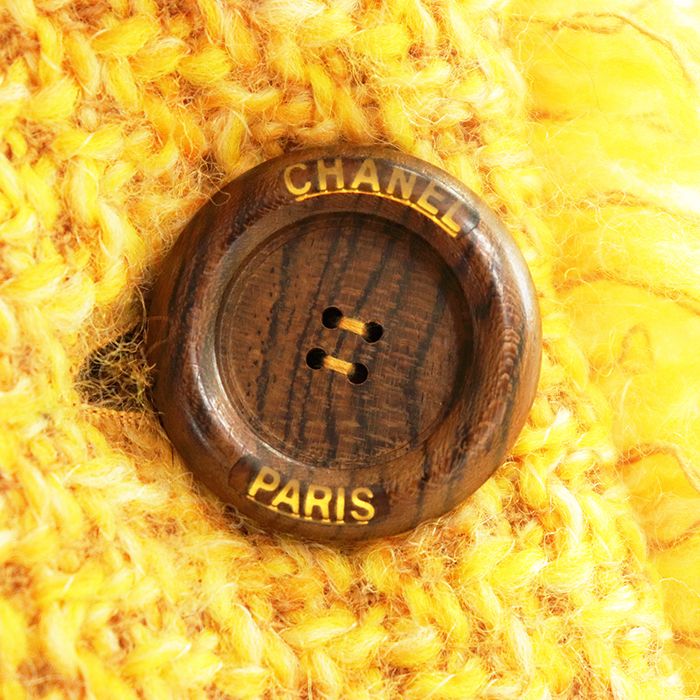 Chanel Vintage Tweed Coat with Rabbit Lining
