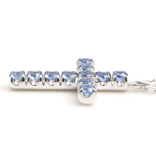 Cartier Symbols Cross Sapphire Necklace White Gold
