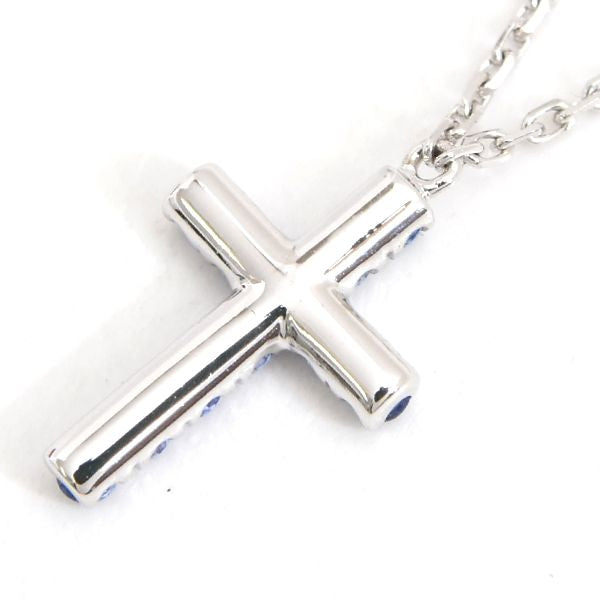 Cartier Symbols Cross Sapphire Necklace White Gold