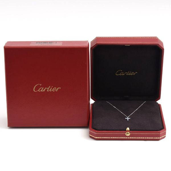 Cartier Symbols Cross Sapphire Necklace White Gold