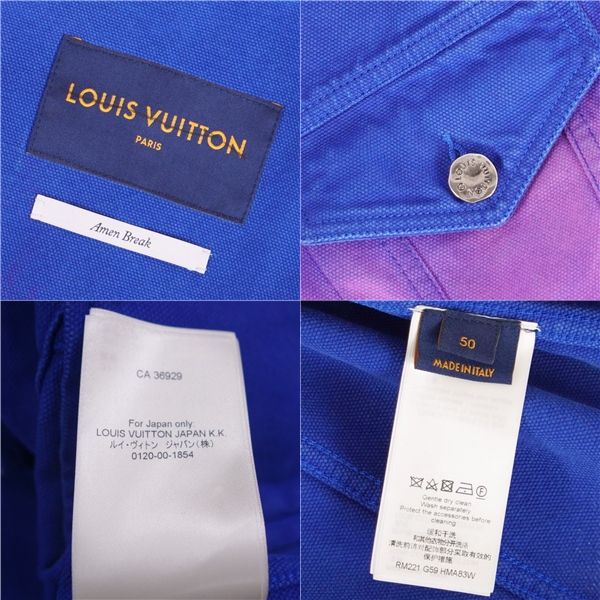 NWT LOUIS VUITTON 22SS Amen Break Denim Jacket Size 50 (M)