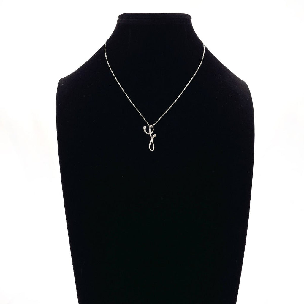 Tiffany & Co. Elsa Peretti Alphabet Letter Y Necklace