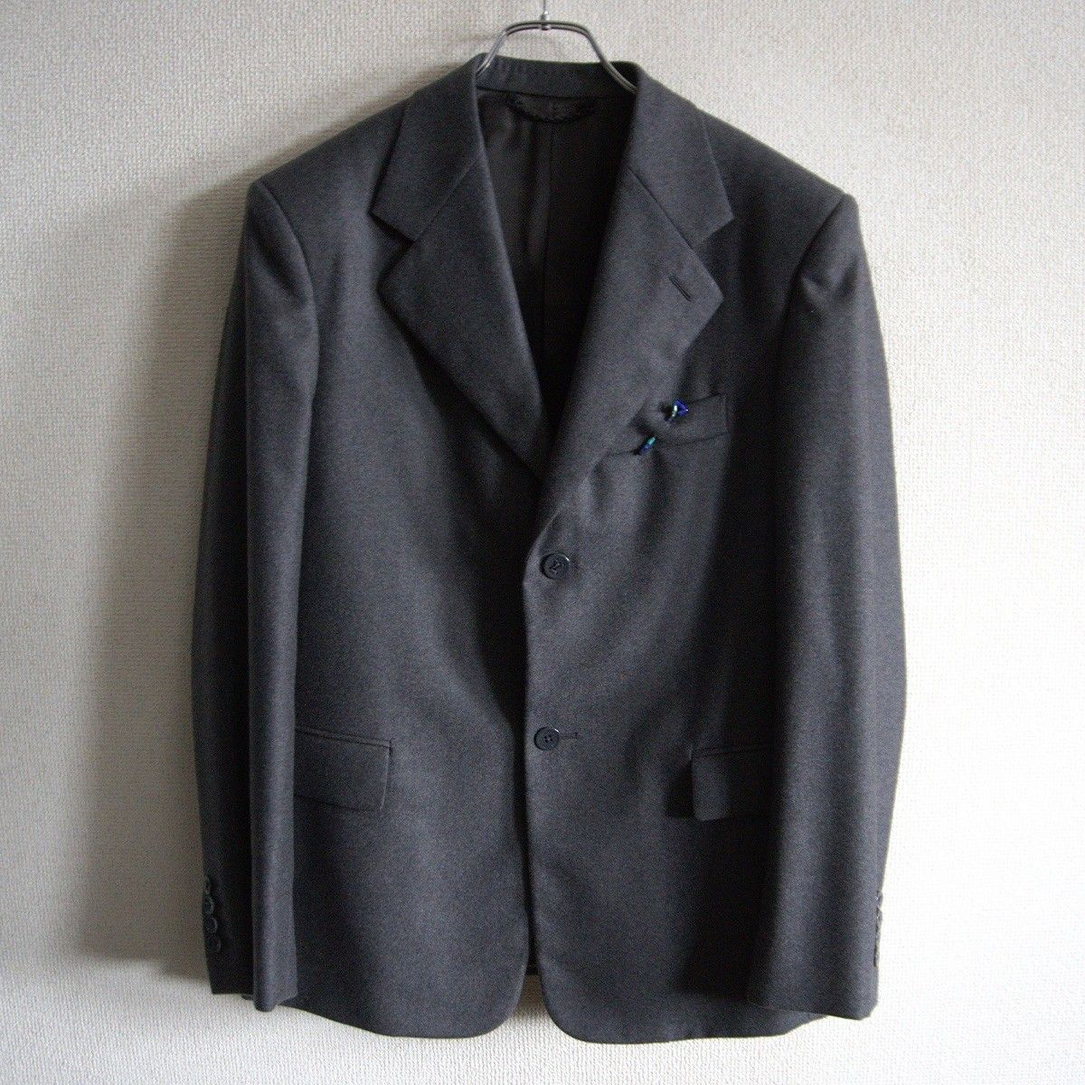 LOUIS VUITTON Cashmere Jacket Grey Size 44 [Setup]