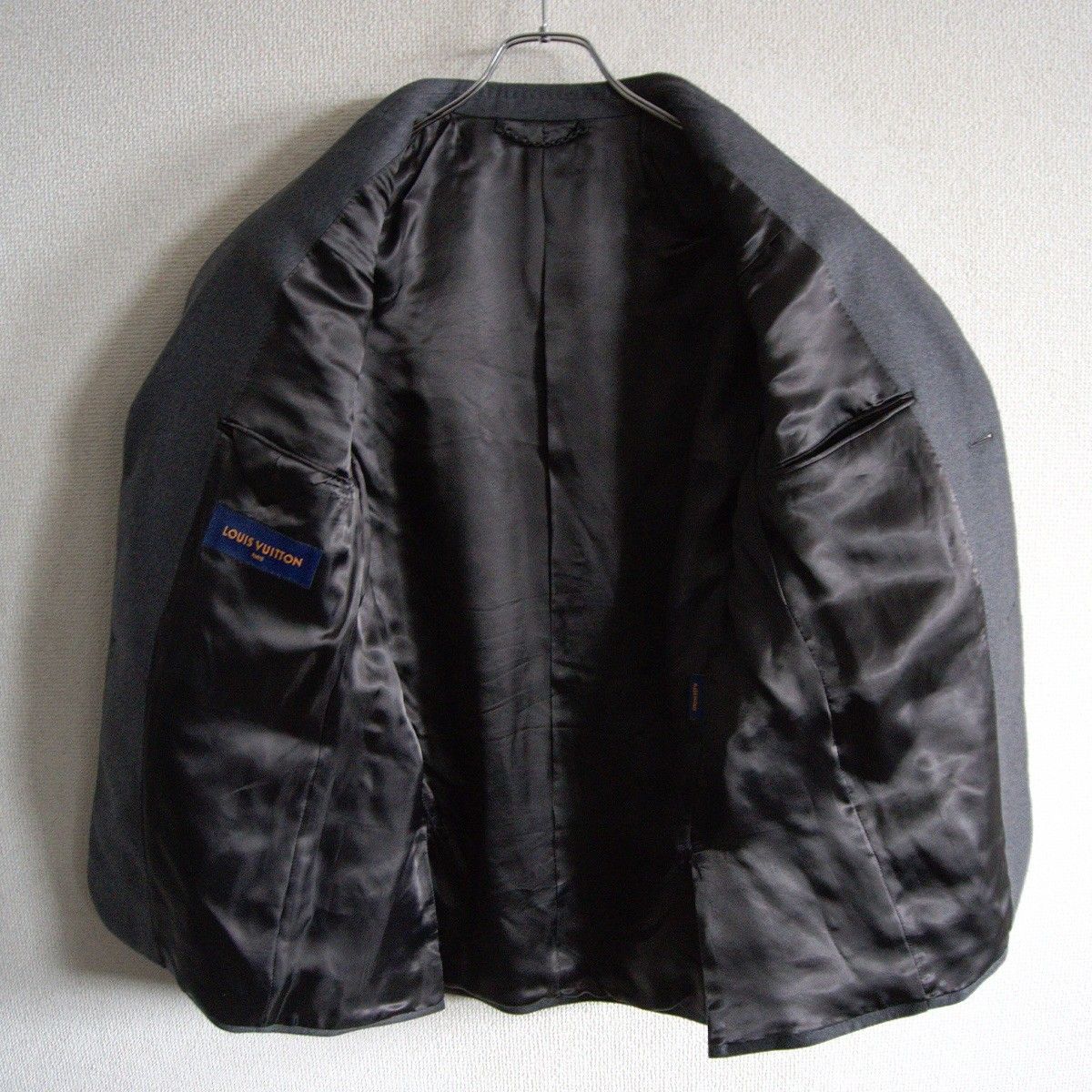 LOUIS VUITTON Cashmere Jacket Grey Size 44 [Setup]