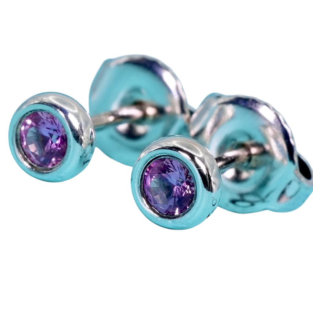 Tiffany & Co. By the Yard Pink Sapphire Stud Earrings