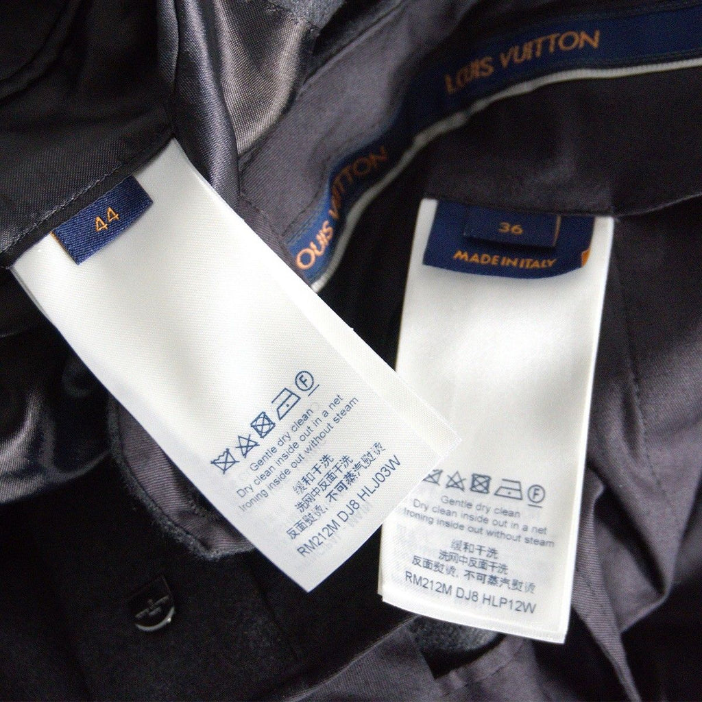 LOUIS VUITTON Cashmere Jacket Grey Size 44 [Setup]