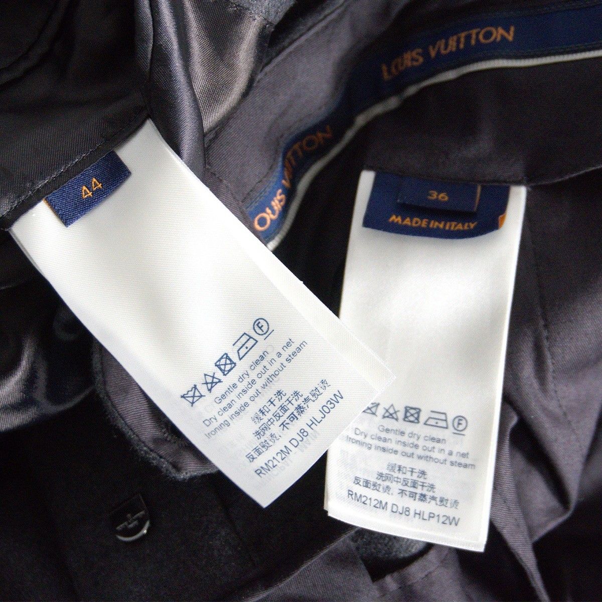 LOUIS VUITTON Cashmere Jacket Grey Size 44 [Setup]