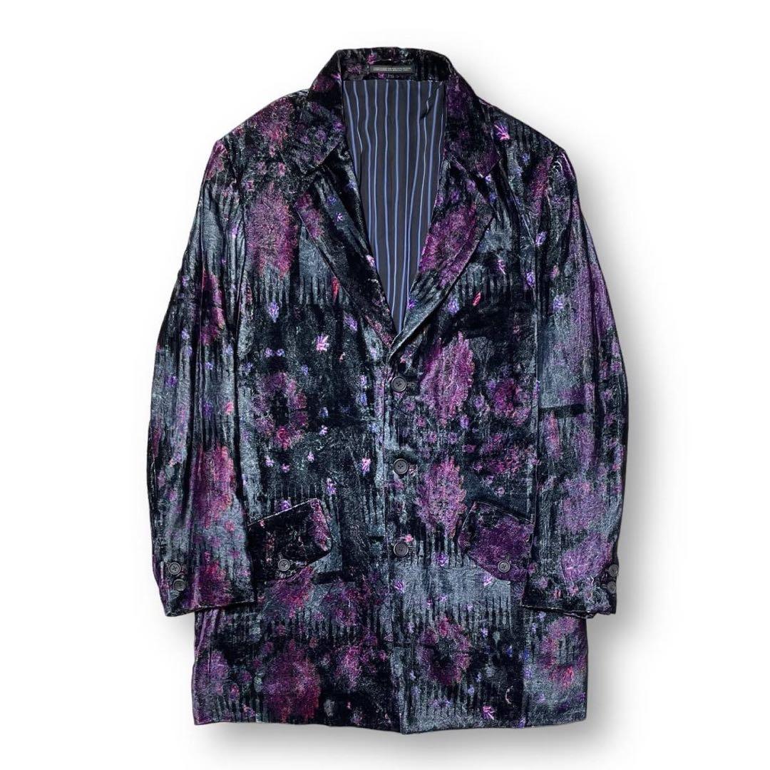 Yohji Yamamoto 23AW Look15 Velvet Jacket Purple Size 3