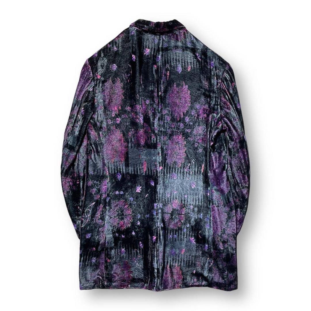 Yohji Yamamoto 23AW Look15 Velvet Jacket Purple Size 3