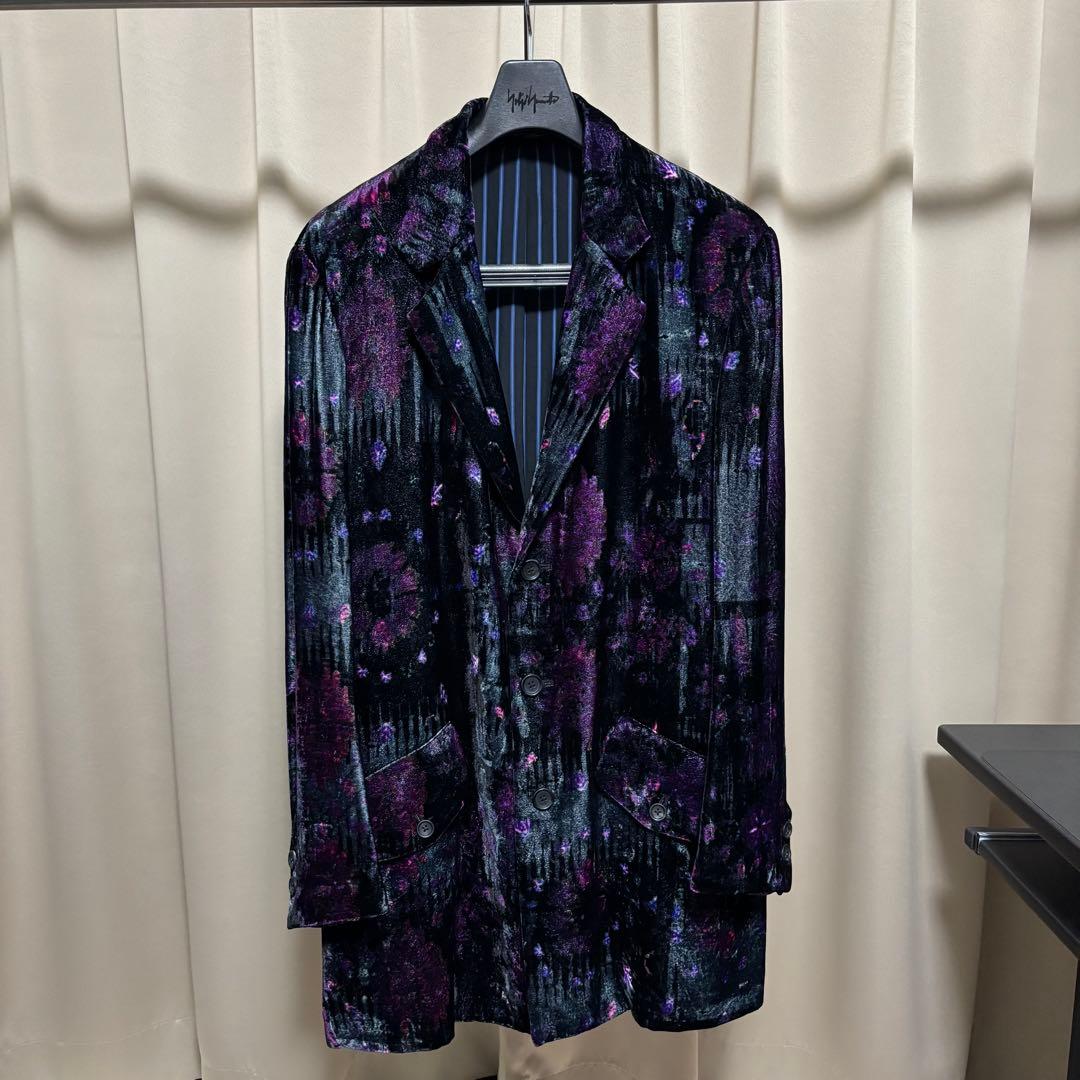 Yohji Yamamoto 23AW Look15 Velvet Jacket Purple Size 3