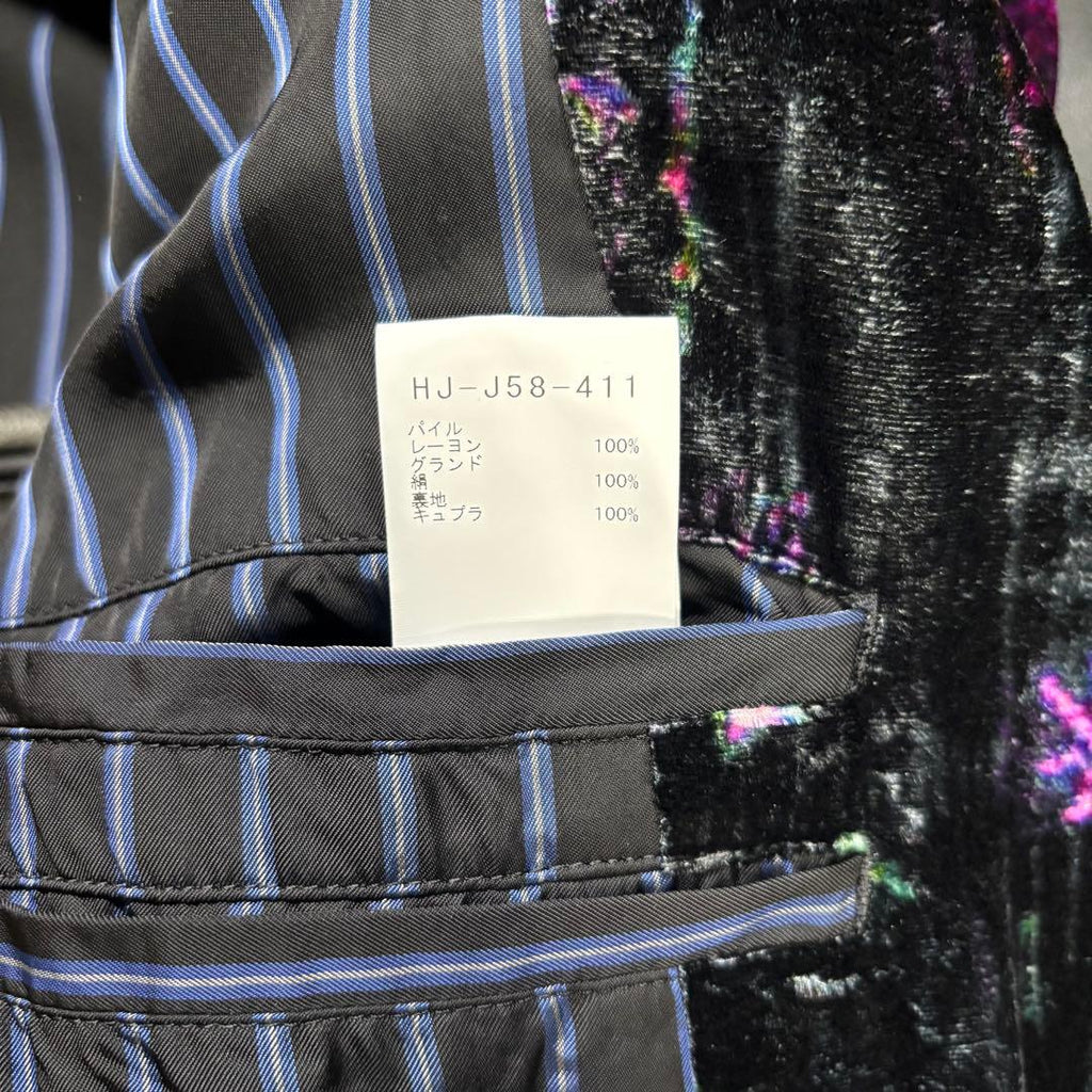 Yohji Yamamoto 23AW Look15 Velvet Jacket Purple Size 3