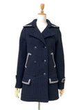 CHANEL 07A Coco Mark Button Sports Line Peacoat Blouson Size 38