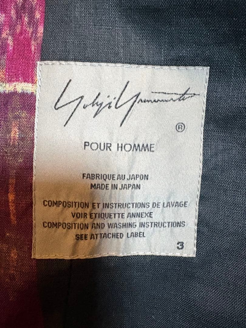 Yohji Yamamoto HOMME 21SS リネン エスニック ジャケット サイズ3