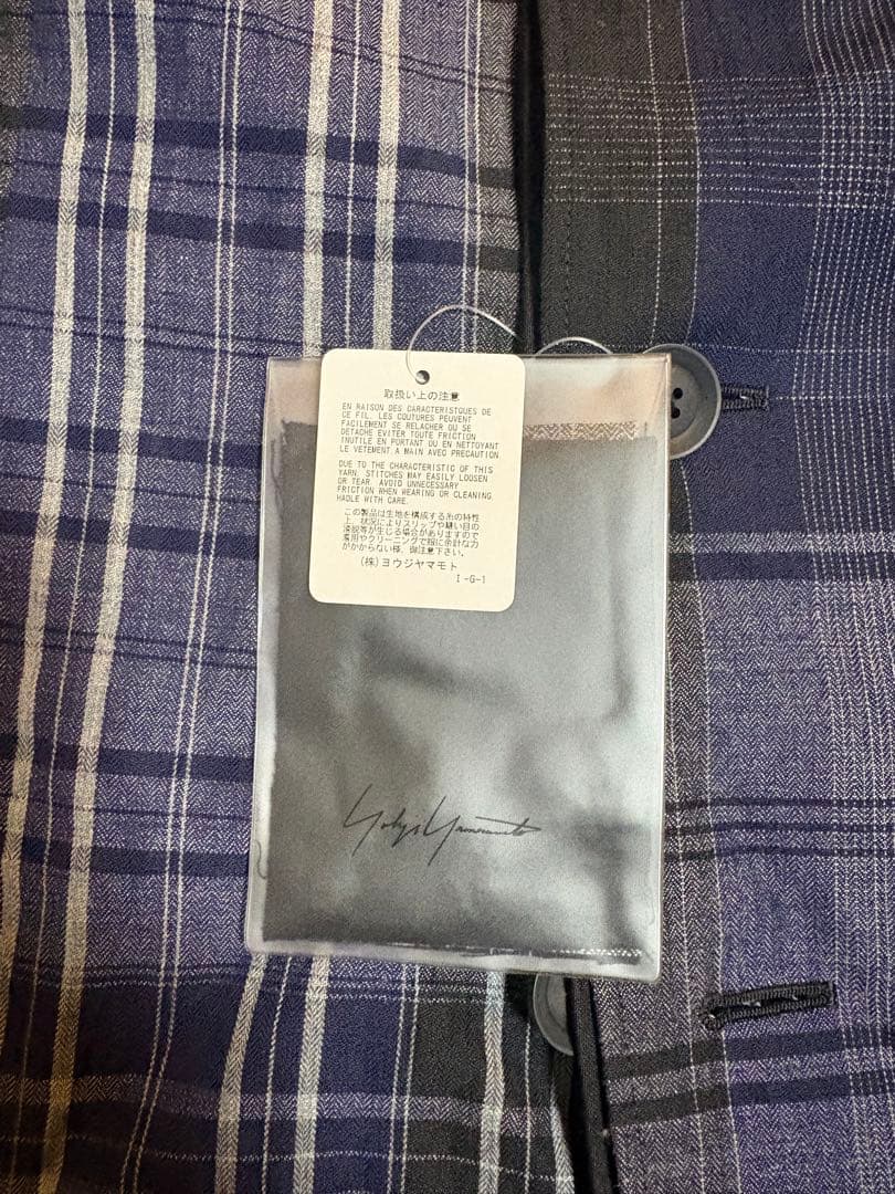 Yohji Yamamoto HOMME 21SS Check Jacket Size 3
