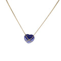 Tiffany & Co. K14 Lapis Lazuli Heart Necklace