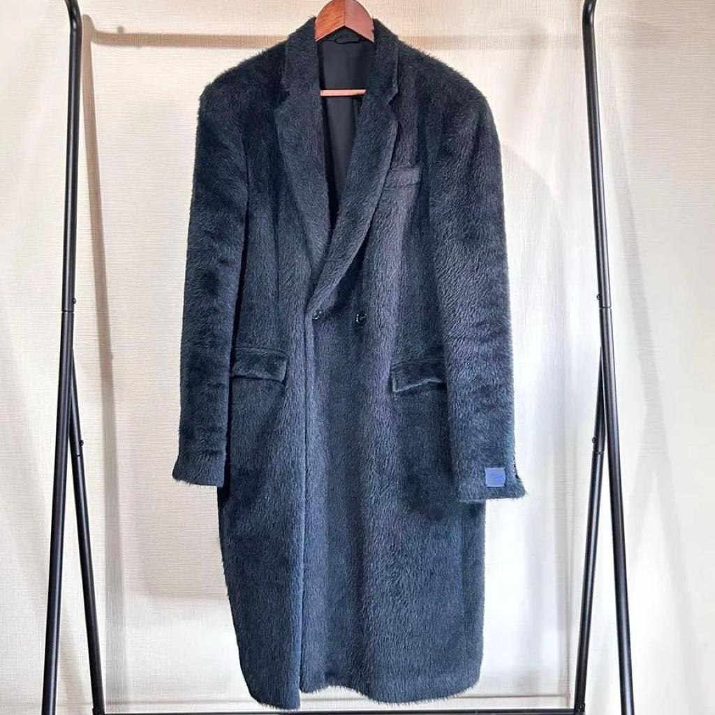 RAF SIMONS 22-23AW Last Collection Shaggy Alpaca Wool Chester Coat