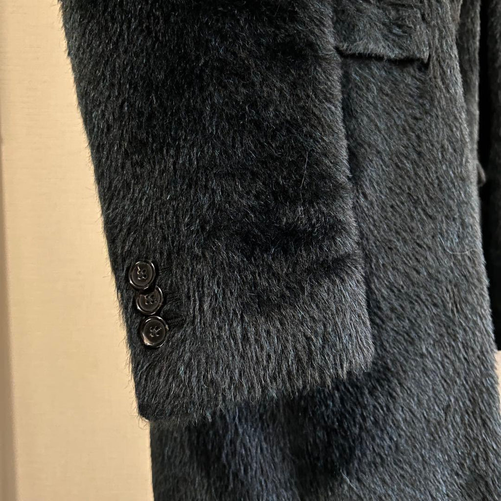 RAF SIMONS 22-23AW Last Collection Shaggy Alpaca Wool Chester Coat