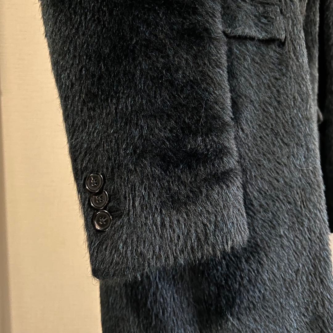RAF SIMONS 22-23AW Last Collection Shaggy Alpaca Wool Chester Coat