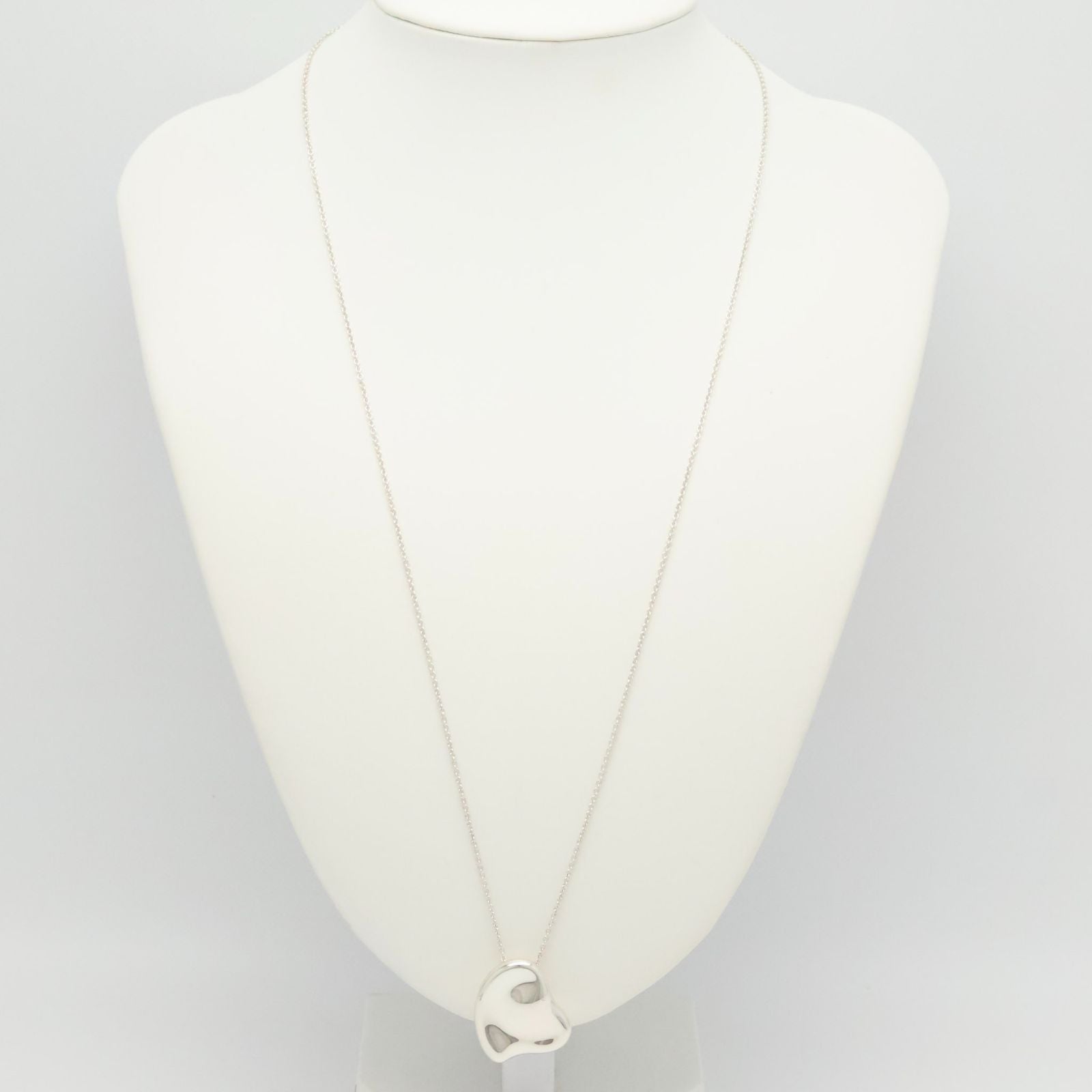 Tiffany & Co. Elsa Peretti Large Full Heart Necklace Silver 925