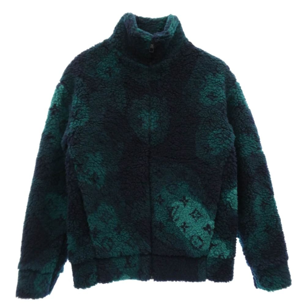 Louis Vuitton 23SS Monogram Jacquard Camo Boa Fleece Jacket HOY15W Size XS