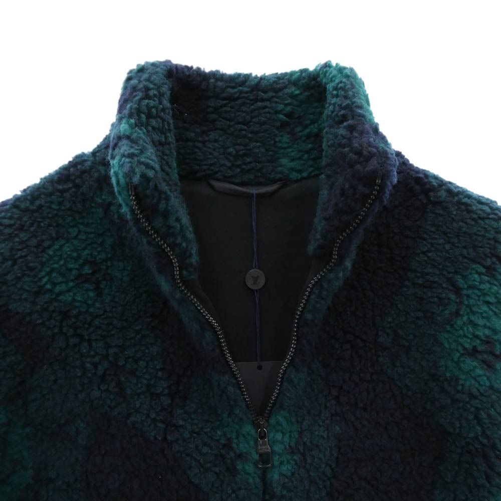 Louis Vuitton 23SS Monogram Jacquard Camo Boa Fleece Jacket HOY15W Size XS