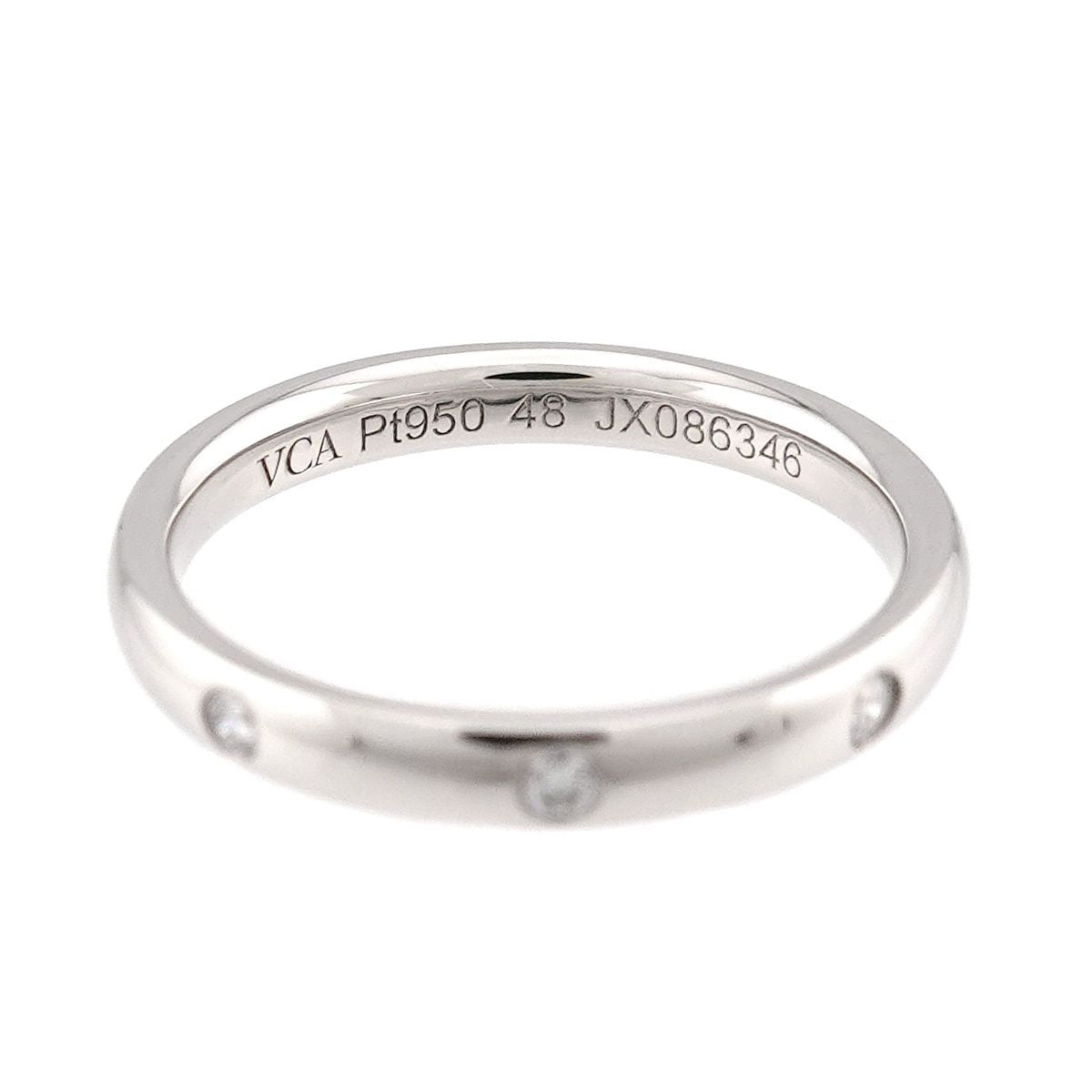 Van Cleef & Arpels Tendrement Etoile Diamond Ring Platinum Size 48