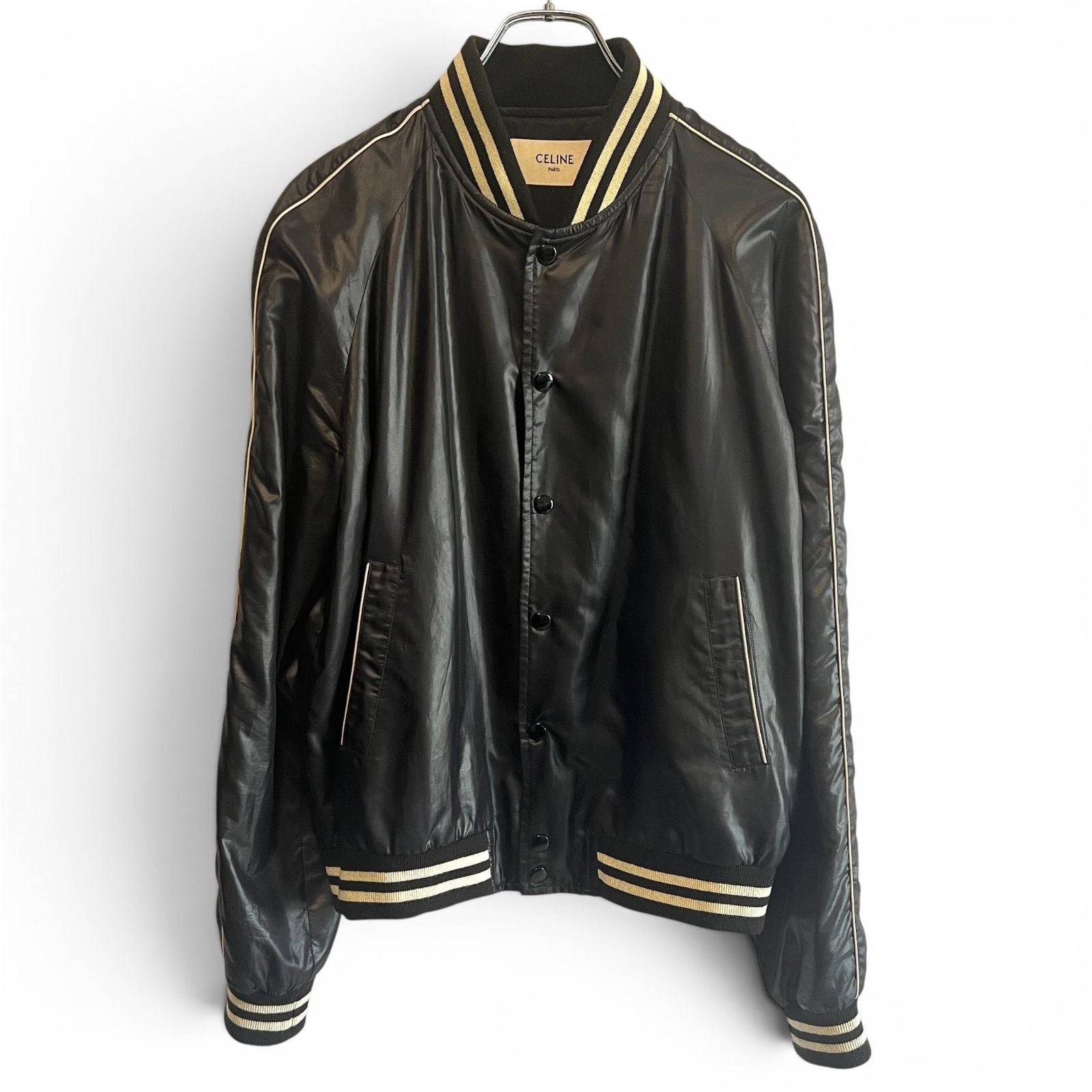 Celine 20SS Hedi Slimane Era Teddy Jacket Black