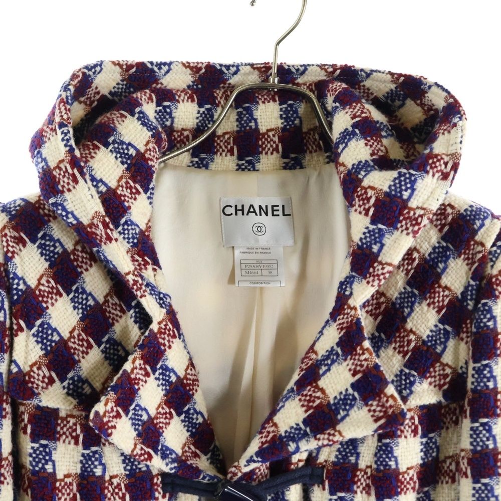 CHANEL Hooded Duffle Coat Size 38