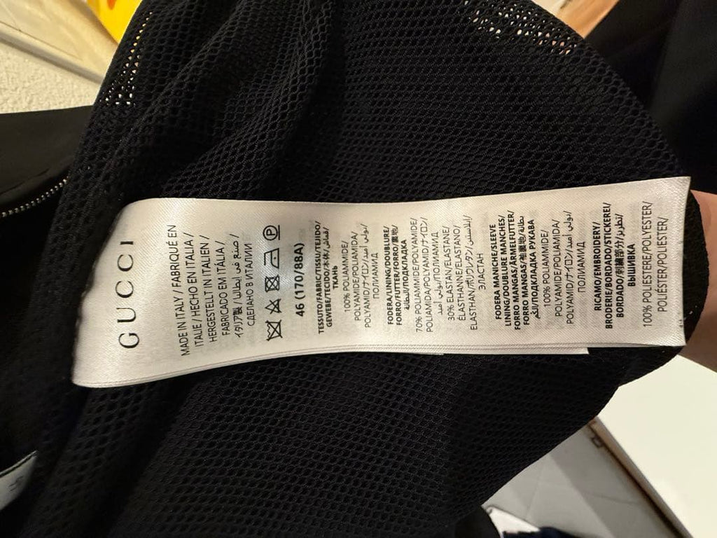 Gucci Nylon Jacket Black/Orange Size 46
