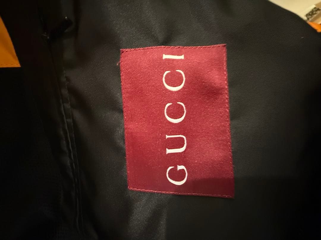 Gucci Nylon Jacket Black/Orange Size 46