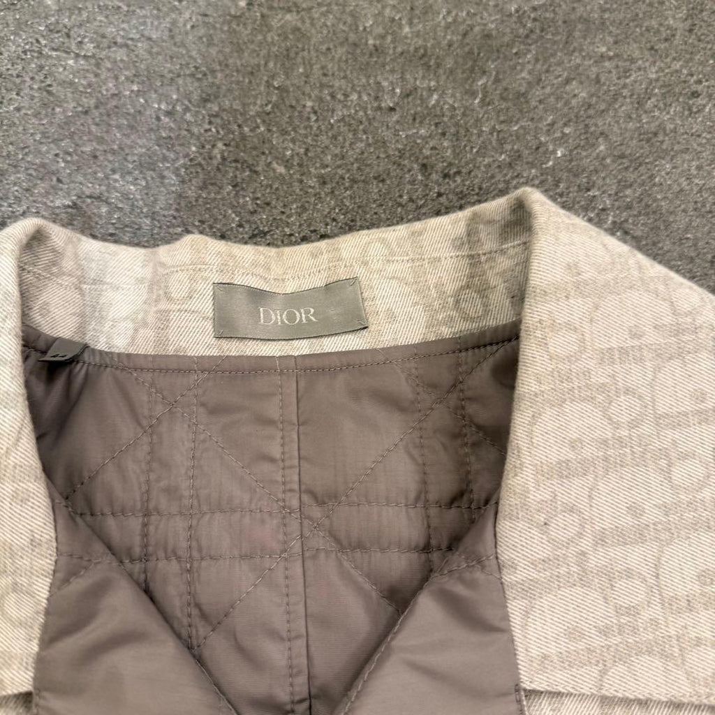 Dior Oblique Down Padded Blouson Jacket Size 44