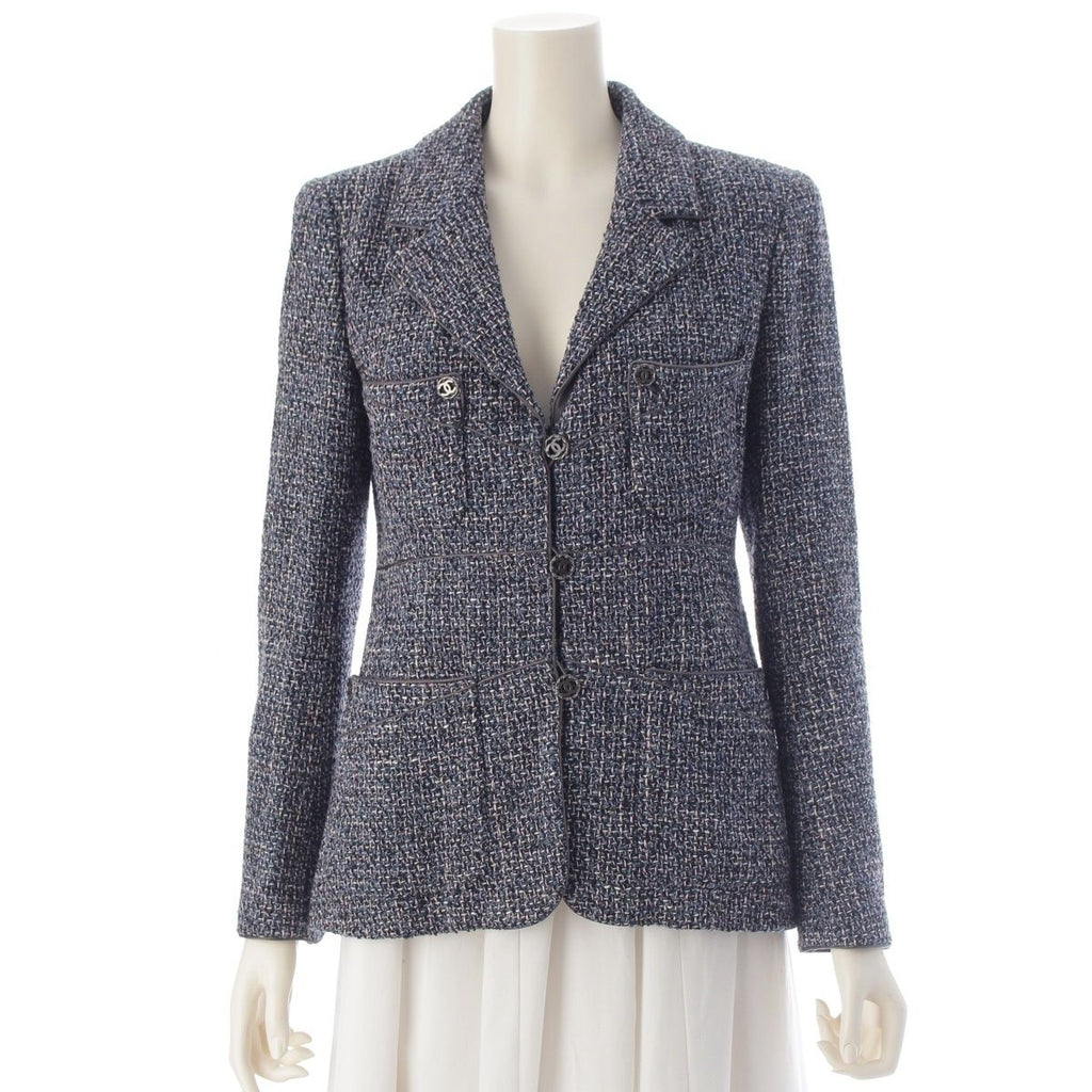 Chanel 03A Coco Mark Tweed Jacket P21534 Size 38