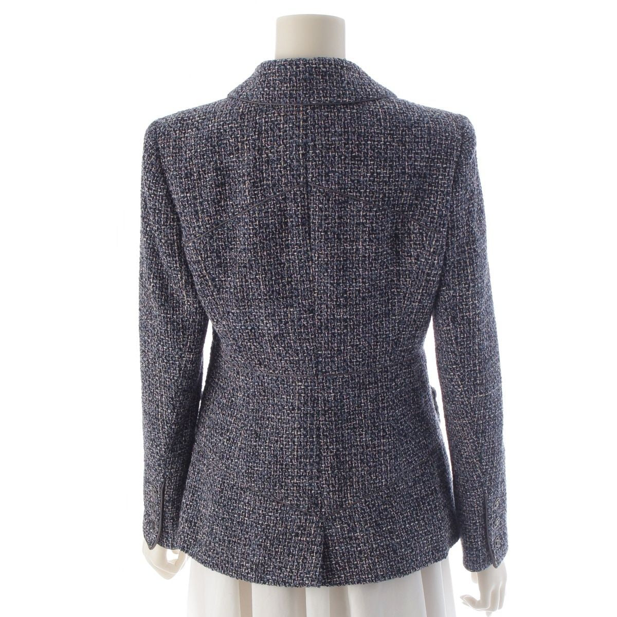 Chanel 03A Coco Mark Tweed Jacket P21534 Size 38