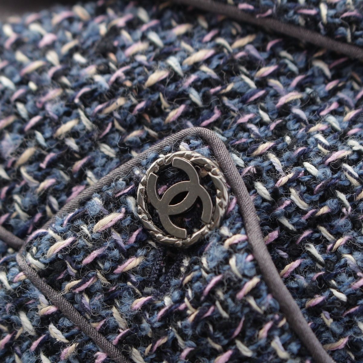 Chanel 03A Coco Mark Tweed Jacket P21534 Size 38