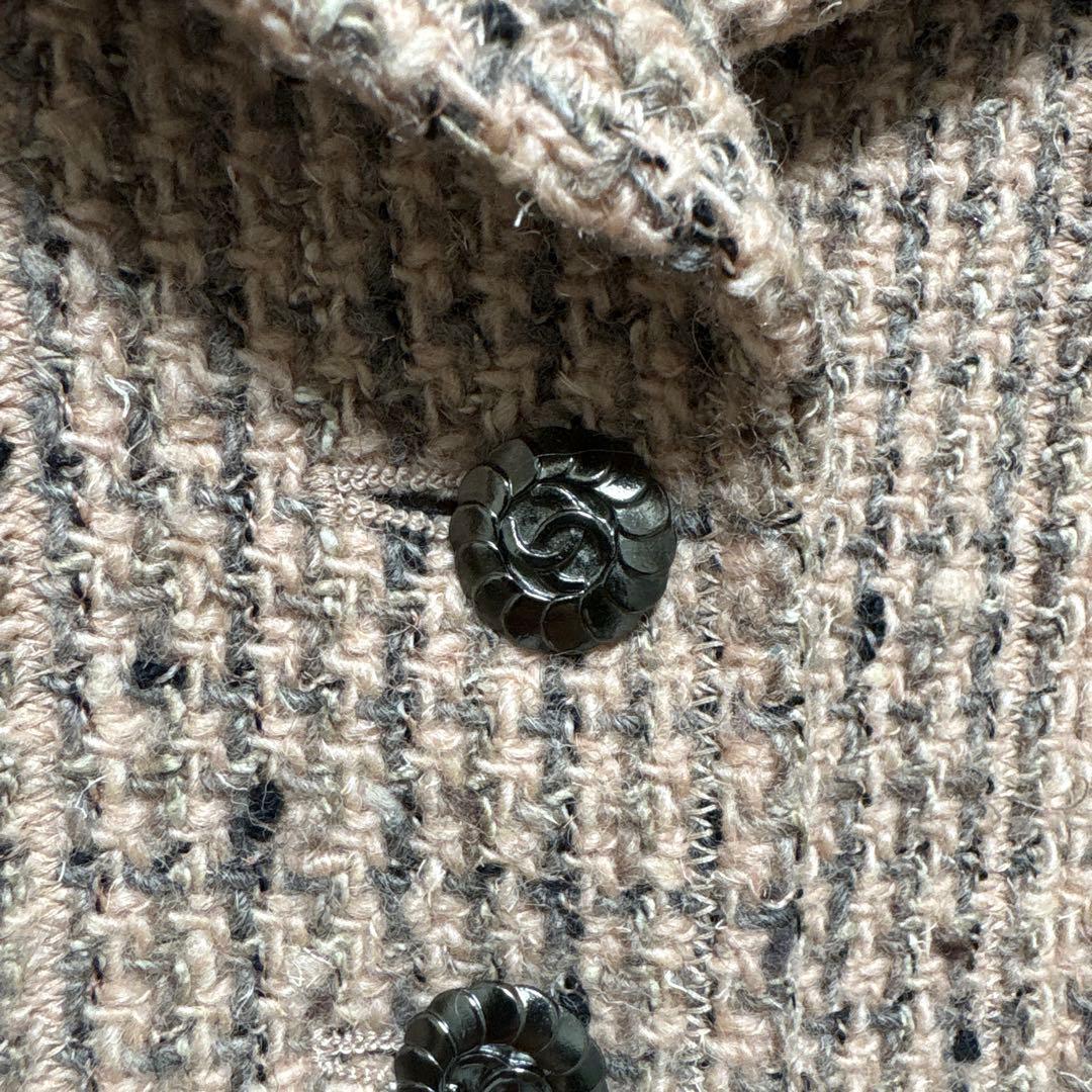 CHANEL Vintage CC Logo Jacket Coat Size 36