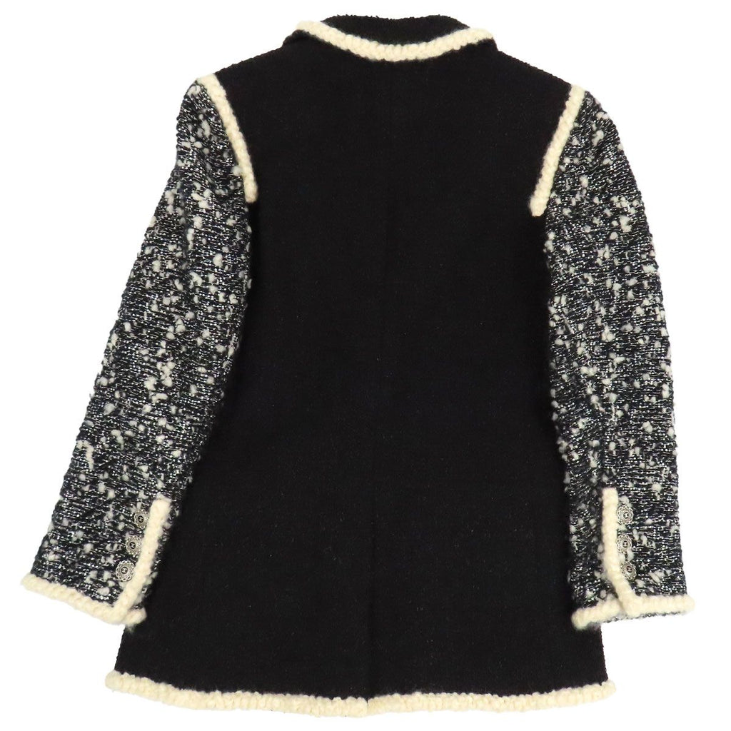 Chanel Coco Mark Tweed Panelled Jacket P62308V45445 Size 36