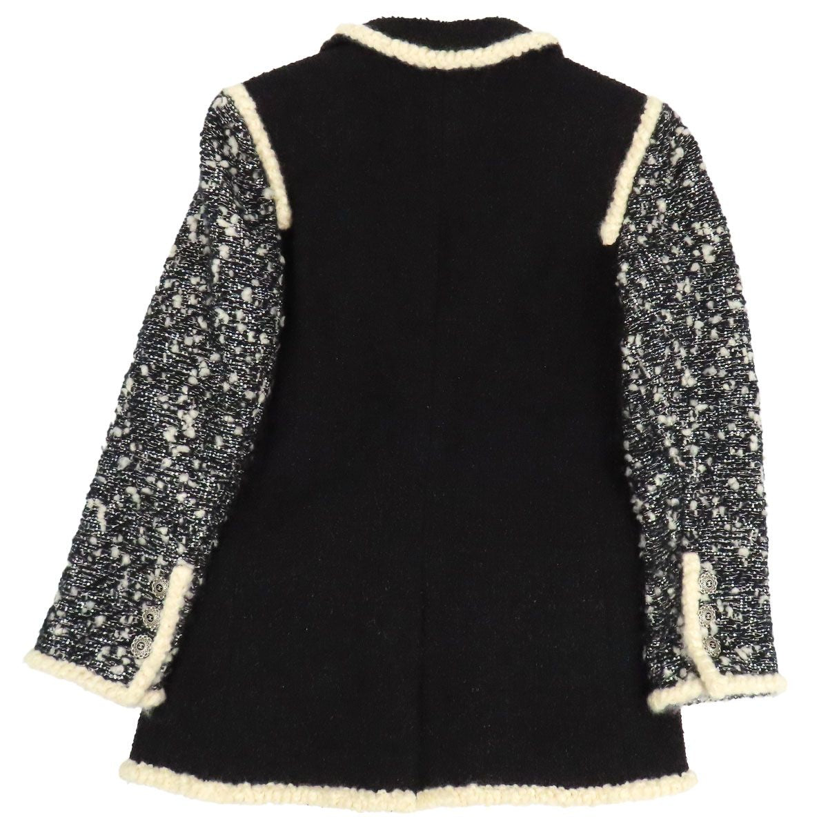 Chanel Coco Mark Tweed Panelled Jacket P62308V45445 Size 36